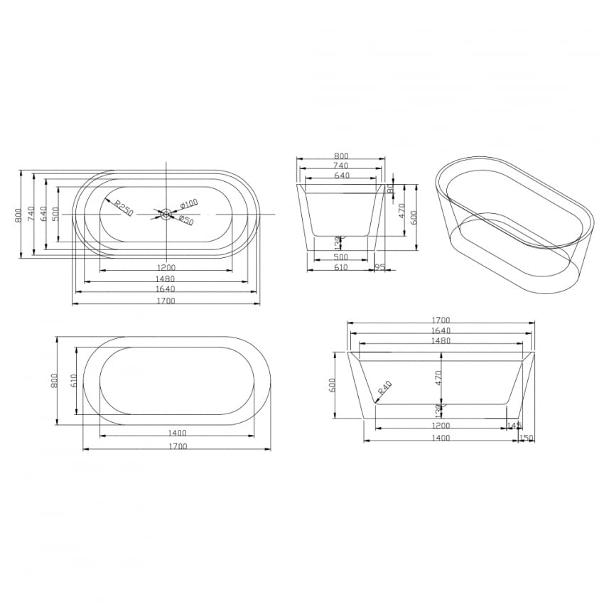 Produce Shop Vasca da Bagno Freestanding dal Design Ovale in Resina Arbe
