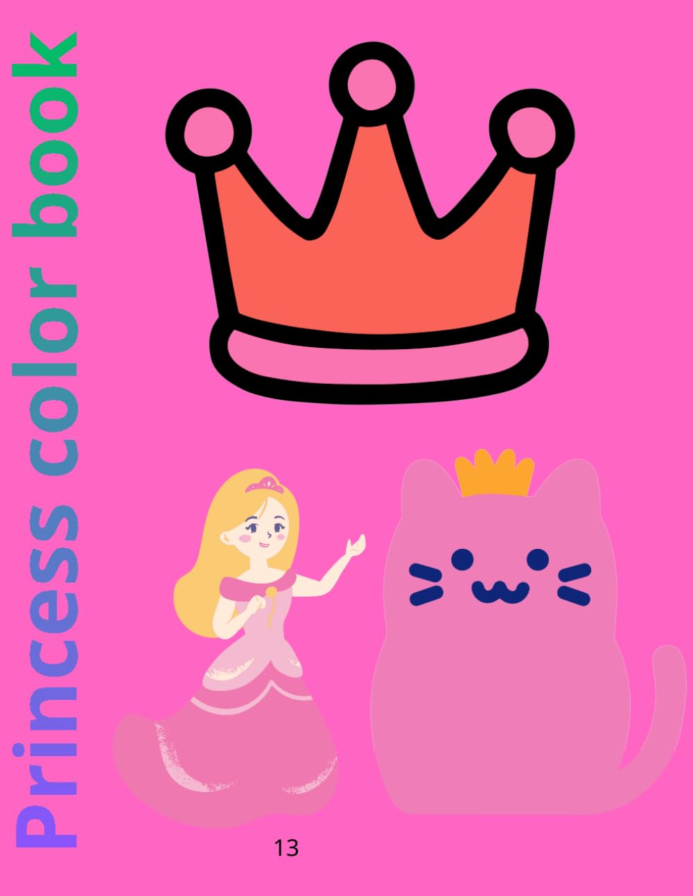 Cute Princess & Castle Coloring Book for Kids: 50 Magical Princess Adventures for Fun & Creativity (Ages 4–8)