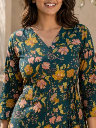 Image of feranoid Women Cotton Angrakha Kurti