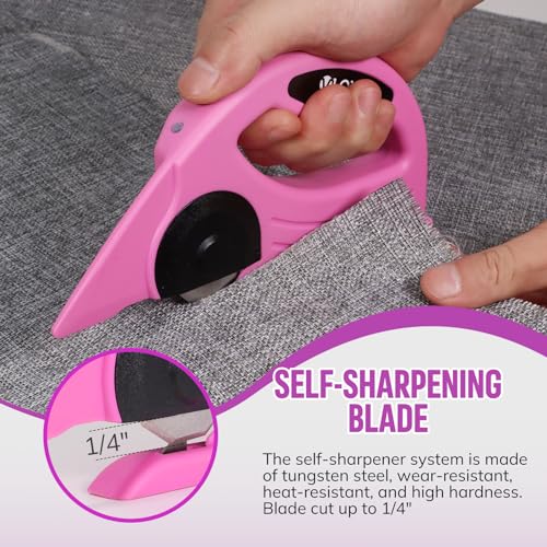 VLOXO 4V Cordless Electric Rotary Scissors for Fabric, Cardboard & Leather