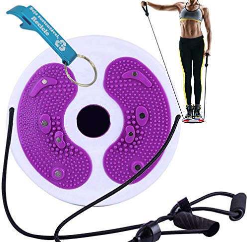 Disco de Torção Cintura Waist Twist Terapia Magnética Roxo + Chaveiro CBRN16099