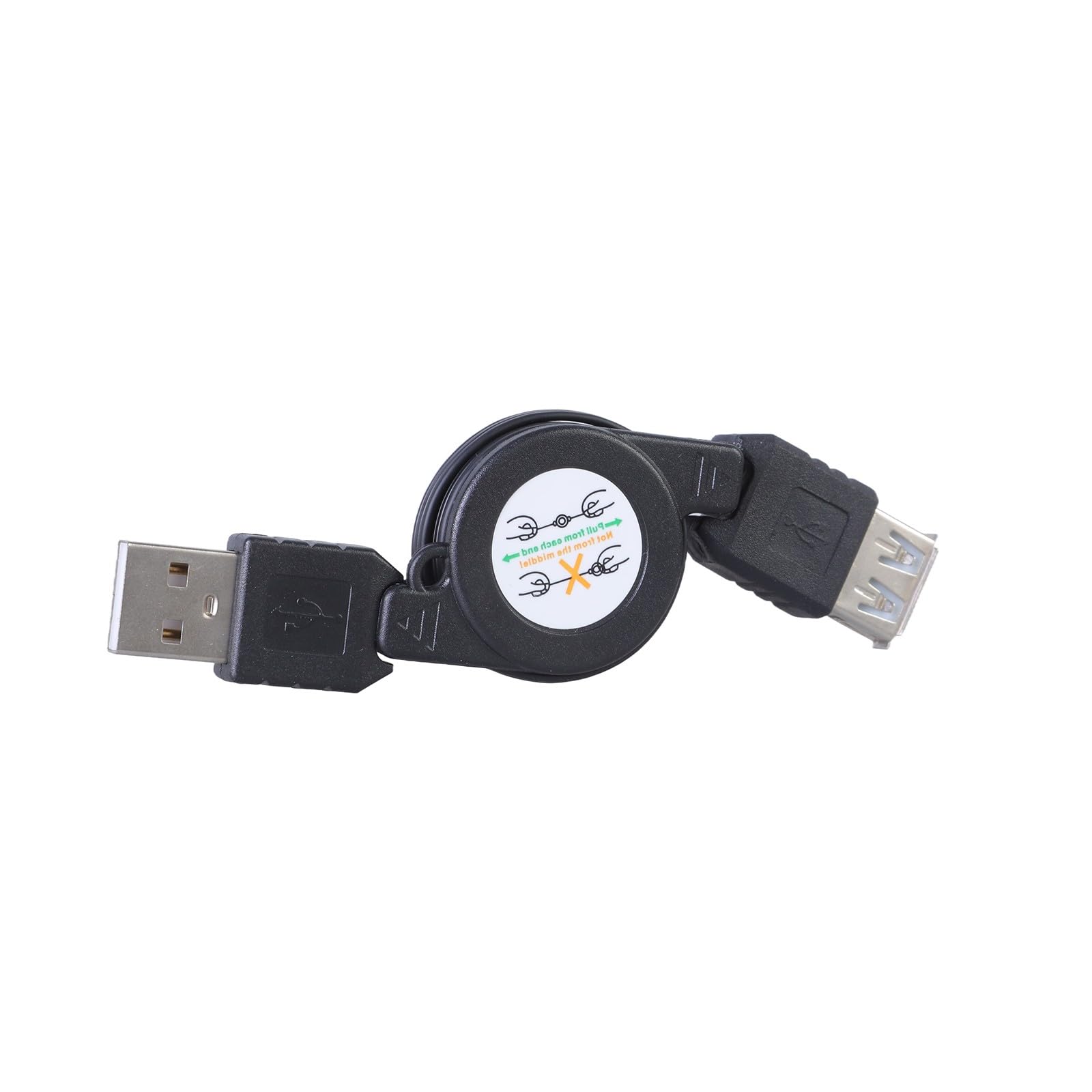 Maxtonser USB 2.0 Male to Female Retractables Extension Cable Data Sync Charging Cord for Mouse Keyboards and USB Devices