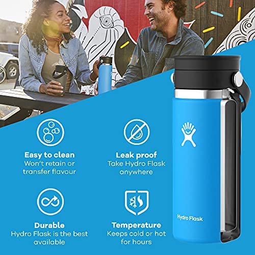 HYDRO FLASK - Roestvrij Stalen Thermobeker van 354 ml - Vacuümgeïsoleerde Reisbeker met Lekvrije Flex Sip Dop - Koffie… - Image 4