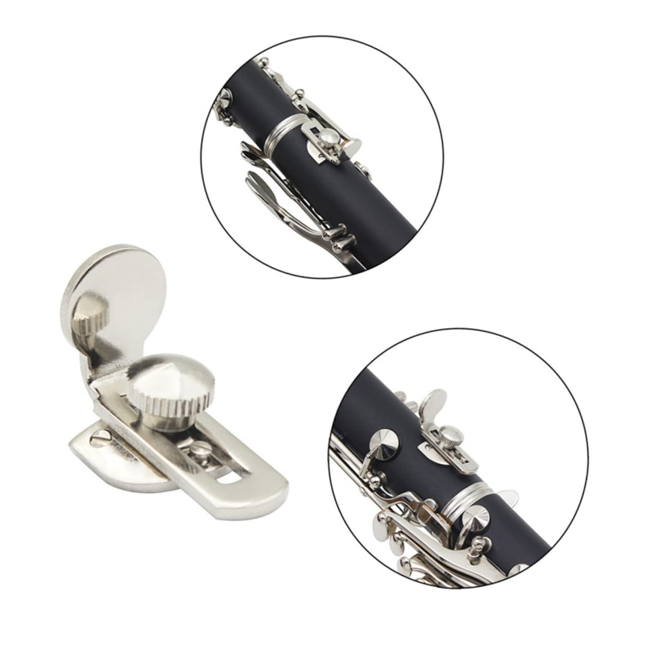 FUNOMOCYA Adjustable Clarinet Finger Rests Thumb Support for Clarinet Material Easy to Use