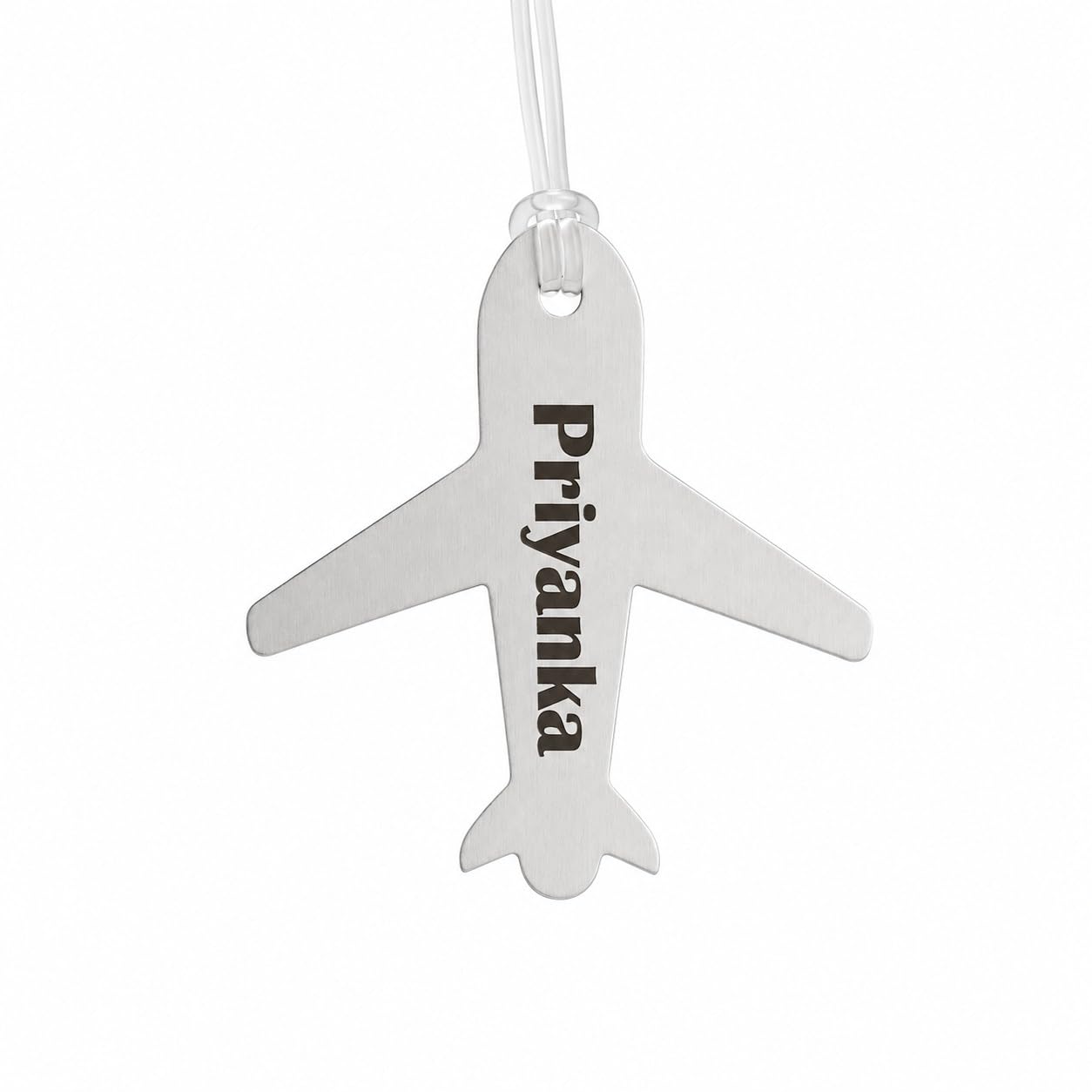 GENESIS ARTS Customised Stainless Steel Metal Luggage Tag for Suitcase,Trolley Bag, Backpack &Travel Bag | Personalized Name Tag | Easy Bag Identification |Durable Anti-Lost Travel Accessory|Aeroplane-image-18