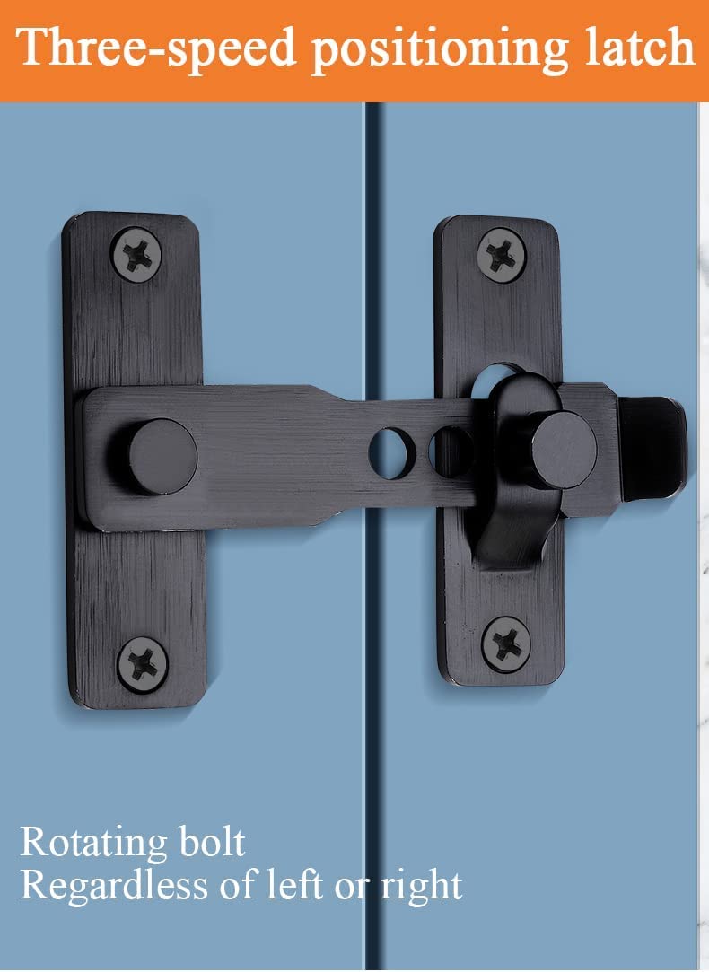 Cerradura deslizante for cerradura de puerta portátil, cerradura de pestillo de puerta, pestillo de puerta de acero inoxidable de primera calidad, adecuado for graneros, baños, exteriores, g
