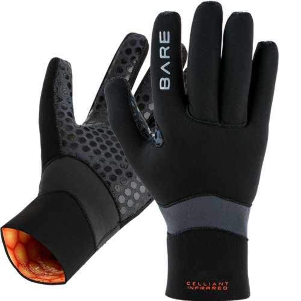 Bare 3MM Ultrawarmth Glove | Neoprene | Made with Unique Omnired Inner Fabric | Great for Diving & Snorkeling | Easy to Put on and take Off | Comfortable | Excellent Dexterity | Unisex | 2XS