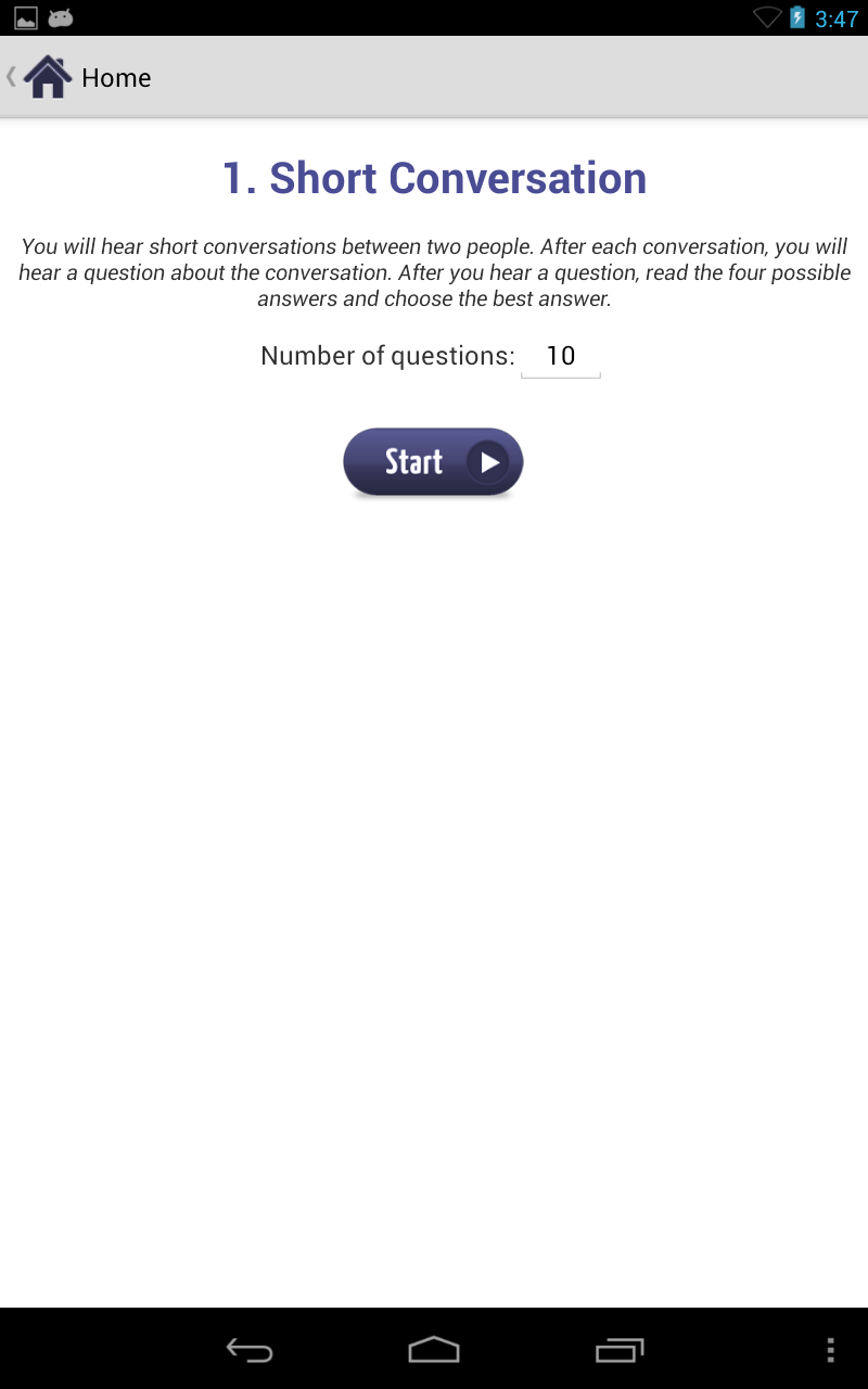 English Listening Test - App on Amazon Appstore