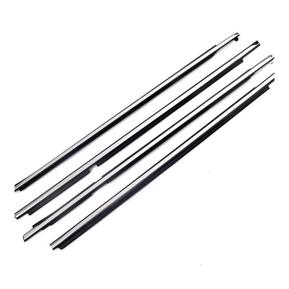 Sealing Strip 4Pcs Chrome Window Rubber Trim for Lexus for GX470 2003-2009 Weatherstrip Seal 75711-60061