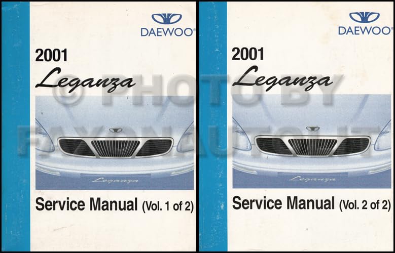 2001 Daewoo Leganza Repair Shop Manual Original 2 Volume Set