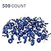 BHTOP Plastic Cap Nails, 500 Pcs Roofing Nails, 1 inch Galvanized Tar Paper Nails for Roofing, Roofing Nail Caps for House Wrap Fastening Foam Board Roofing Felt Insulation Film