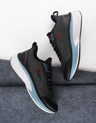 Image of ABROS Sports Shoes for Men's Upper Flyknit with TPU Sole Lace-Ups Comfortable Lightweight Shoes