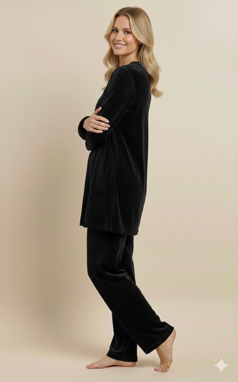 LIME 'N' LEMON Track Suit for Women (IN, Alpha, 2XL, Black) 3