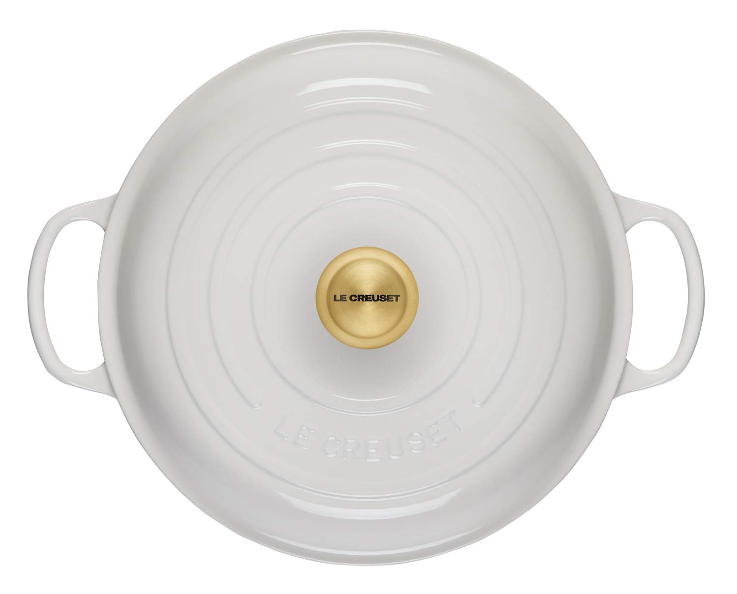 LE CREUSET Signature Faitout Gourmet, Rond, Ø 30 cm, 3,5 l, Convient à tous les types de poêles (y compris à induction), Blanc 21180300101441