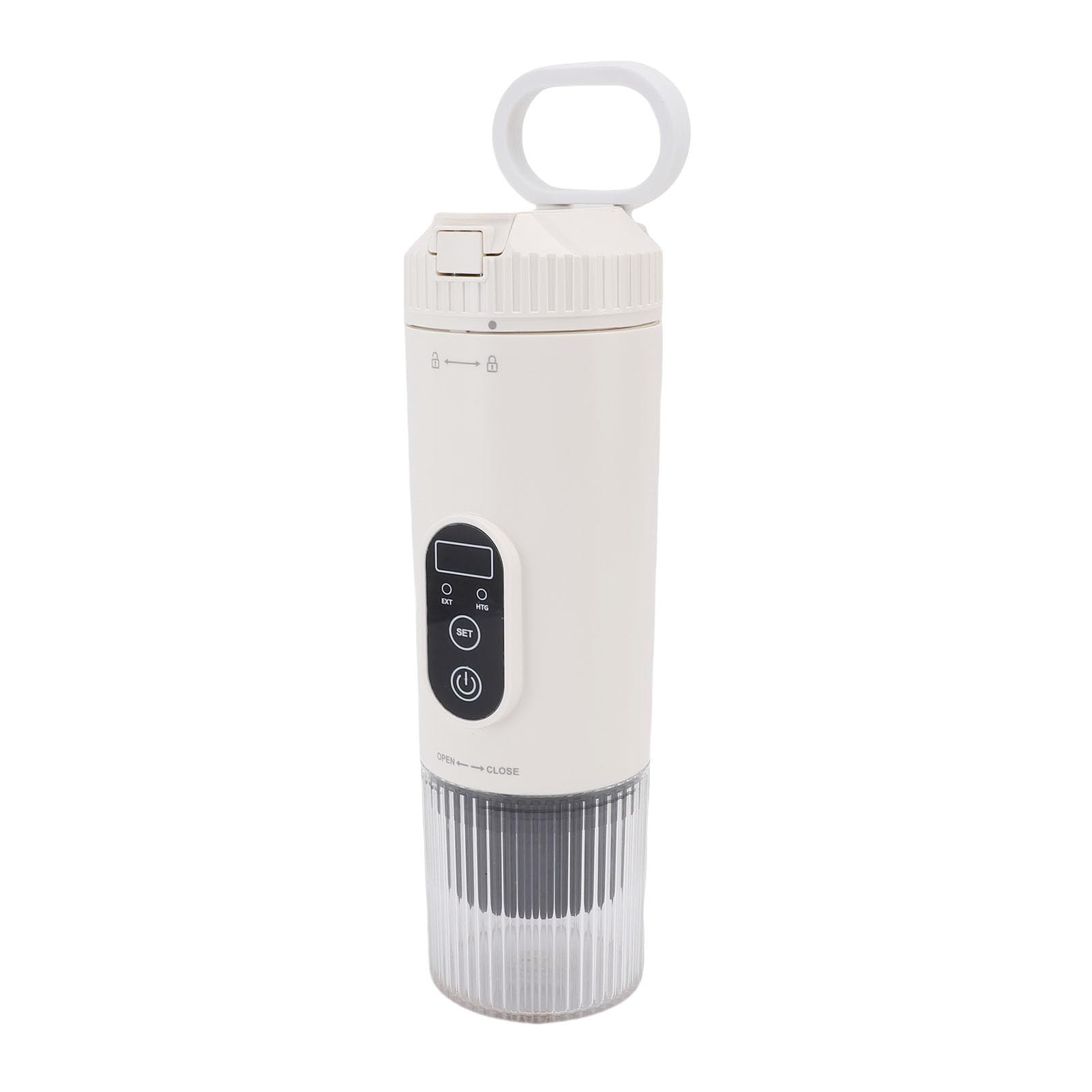 Naroote Cafetera Portátil, Cafetera Eléctrica Espresso, Cafeteras A Presión De 21 Bares con Carga Tipo C, Ideal para Cápsulas DolceGusto Café Molido, Viajes Camping Oficina (WHITE)