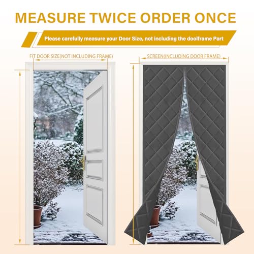 54% Off Insulated Magnetic Door Curtain for Winter - Image 7