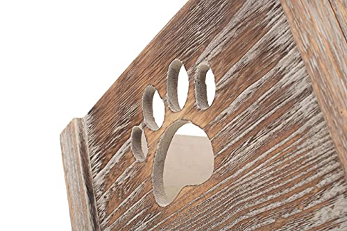 Hoolaroo Personalised Dog Crate - Large Wooden Crate with Handle, Personalised with Pet Name, 46cm x 30cm x 20cm Storage Box - Image 6