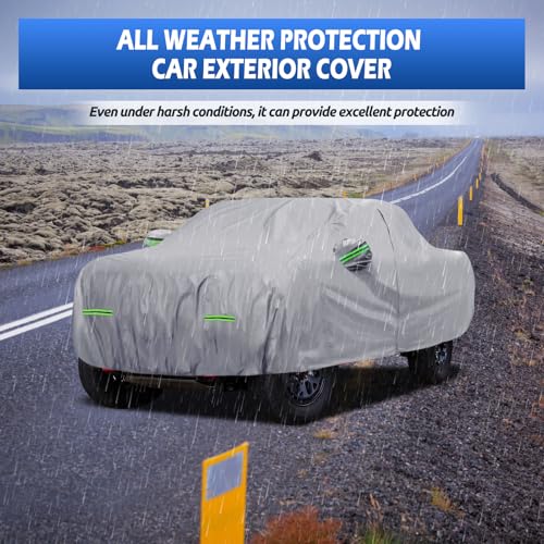 Image of Truck Cover Fit for Nissan Frontier Short Bed, Migaven Truck Cover Waterproof All Weather Full Exterior Cover Sun Rain Protection with Door Zipper