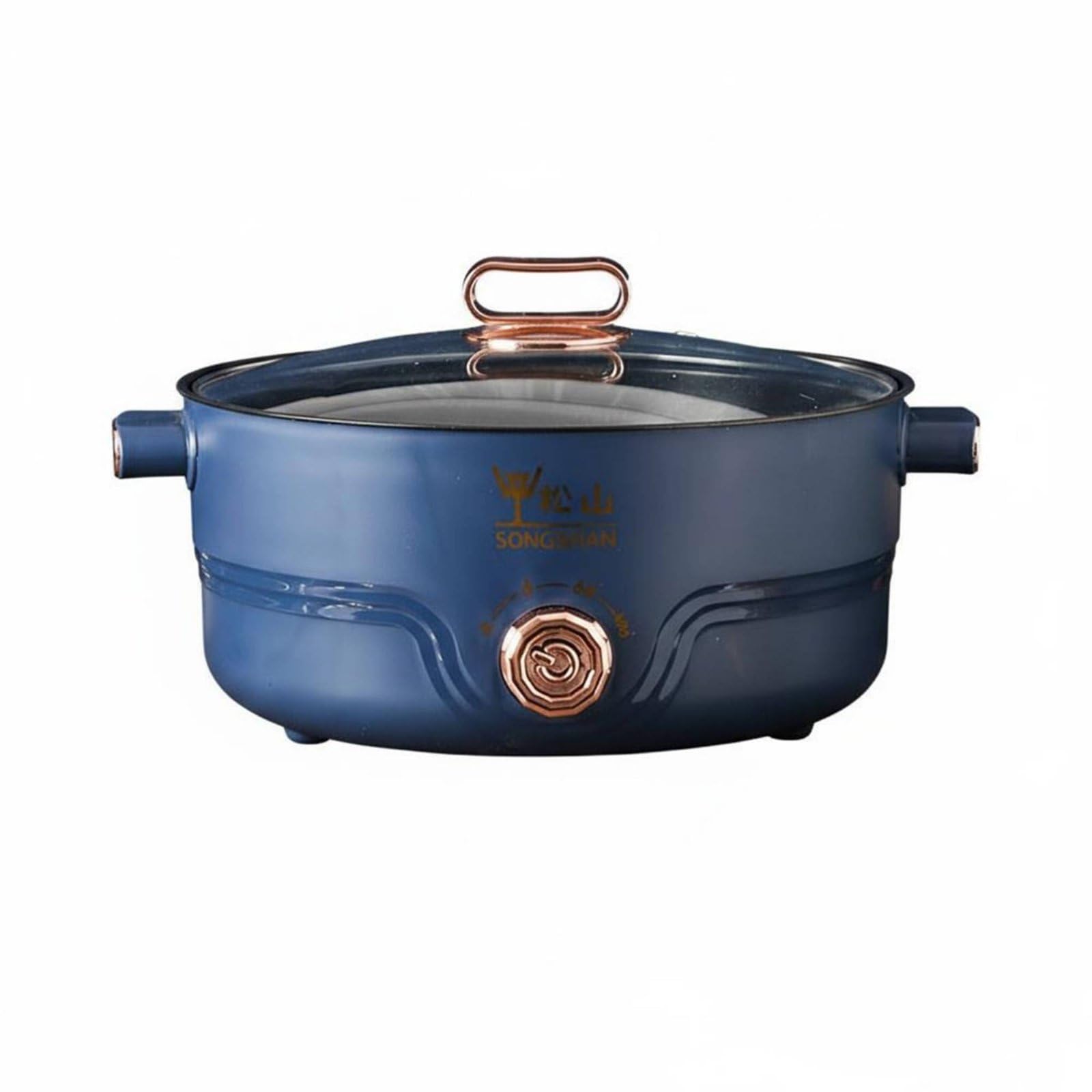 Multi-Functional Electric Hot Pot Low Power Multifunctional Electric Pot Easy to Clean Dormitory Pasta Cooker Boil Dry Protection for Students, Dorm Room, Office, Blue, Single Layer|Home-image-14