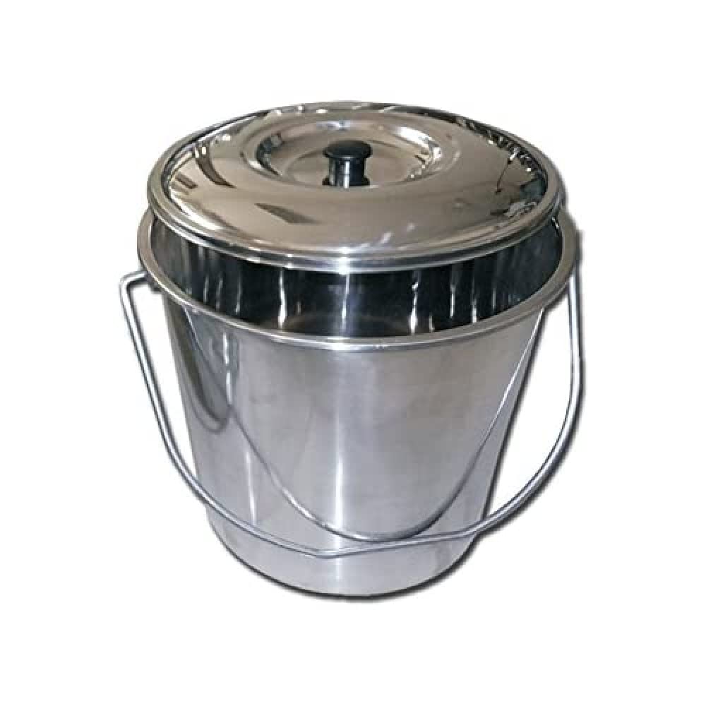 GIMA UPL-117 wiaderko ze stali nierdzewnej z pokrywką, 15 l