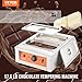 VEVOR Chocolate Tempering Machine, 17.6 Lbs 2 Tanks Chocolate Melting Pot Temp Control 86~185℉, 1500W Stainless Steel Electric Commercial Food Warmer for Chocolate/Milk/Cream Melting and Heating