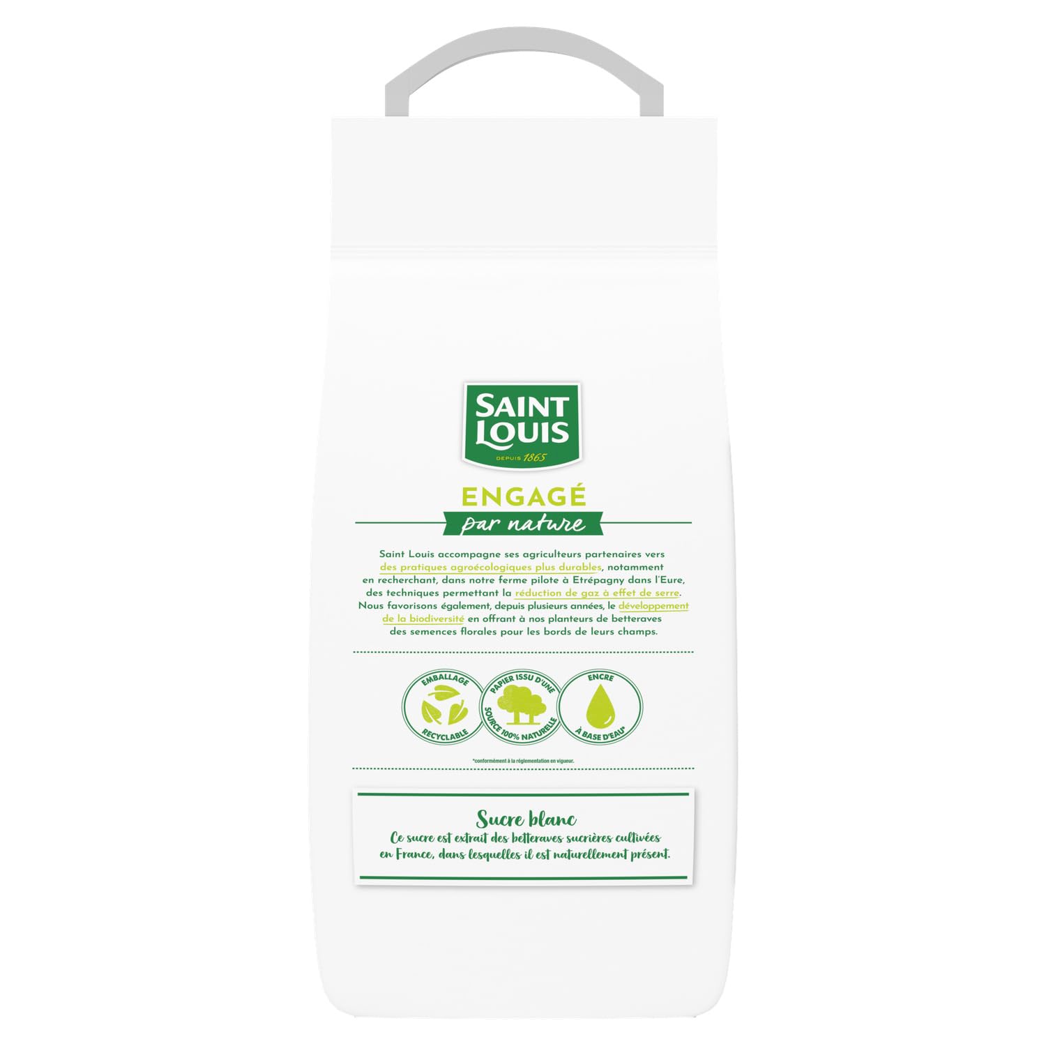 Sucre Cristal de betterave 5 kg — sucre blanc en poudre, betteraves cultivées et fabriquées en France, idéal pâtisserie et desserts maison - Lot de 3