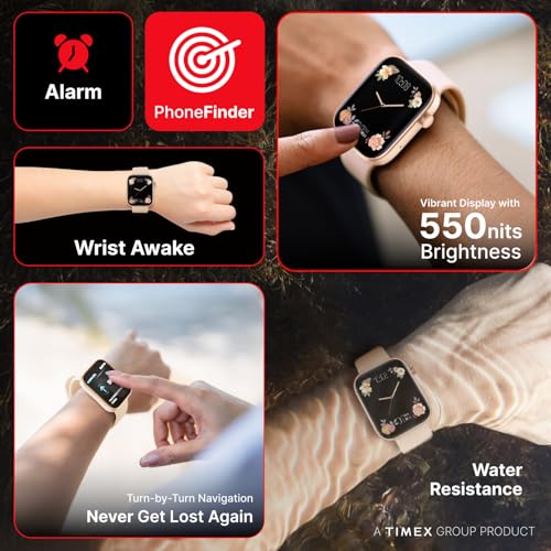 Image of TIMEX iConnect Navigator 1.83 inch(4.6cm) Display with Turn By Turn Navigation & BT Calling Smartwatch for Unisex - TWIXW903T
