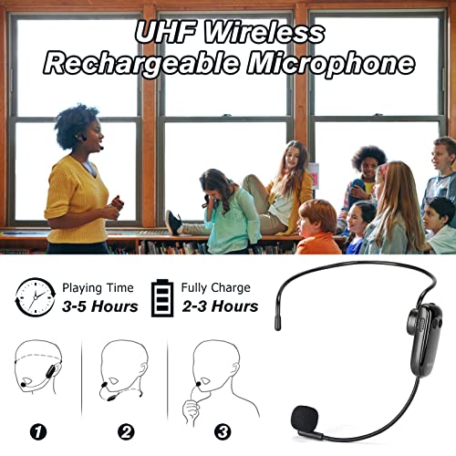 25W Voice Amplifier 2000Mah Rechargeable Bluetooth Loudspeaker With Remote Multifunction For Classroom Teachers,Shidu Portable Pa Speaker With Wireless Headset Microphone, #TOP1