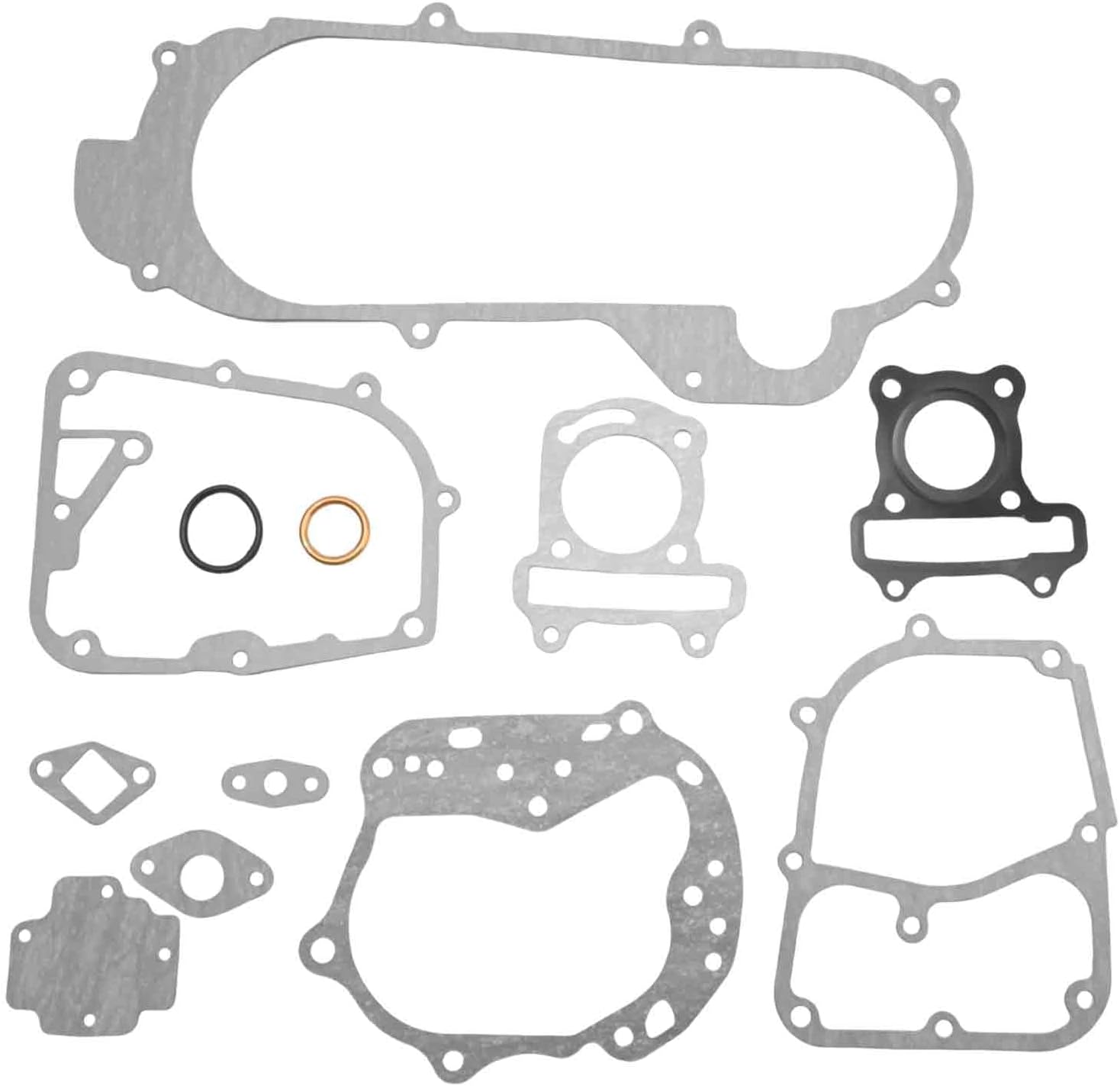 39mm Engine Case Cylinder Gasket Kit, Replacement for Chinese GY6 4-Stroke 139QMA 139QMB 50cc Scooter ATV Go-Kart