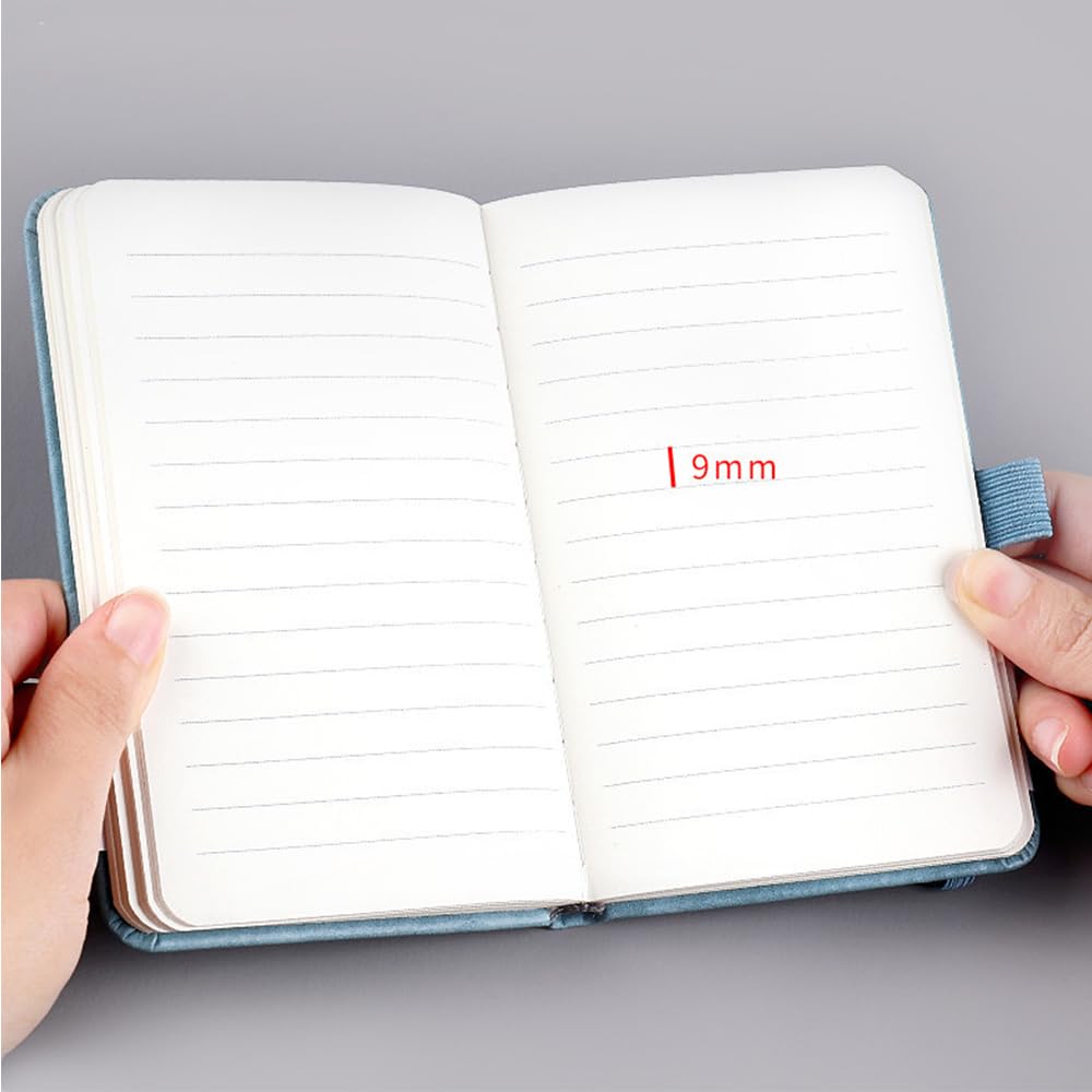 Ginddy A7 Notebooks,Pack of 2 with Pen Loop Pocket-Size Leather Notepad Set (Black & Navy) - Image 4