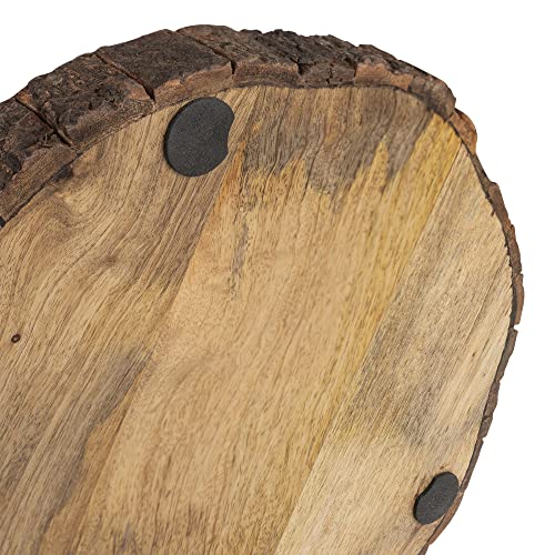 Tabla De Cortar Redonda De Madera Mango 31.75 cm miniatura 4