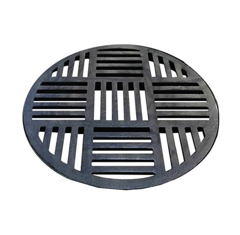 Grille de siphon en fonte ronde 69.5cm pour stopper l'inondation de cour