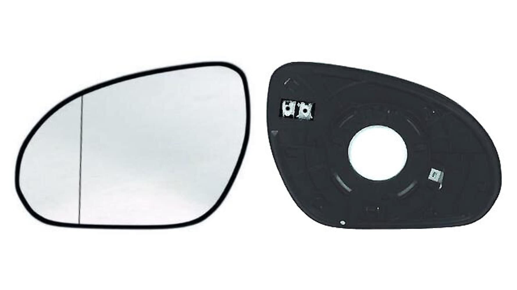 Espejo Retrovisor Izquierdo Con Cristal Asférico Y Base Para VW Touareg (2003-2007) - Repuesto Original Compatible
