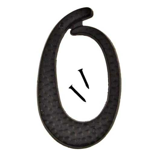 Hy-Ko Prod. DC-3/0 3-1/2" Black Die-Cast Aluminum Address Numbers