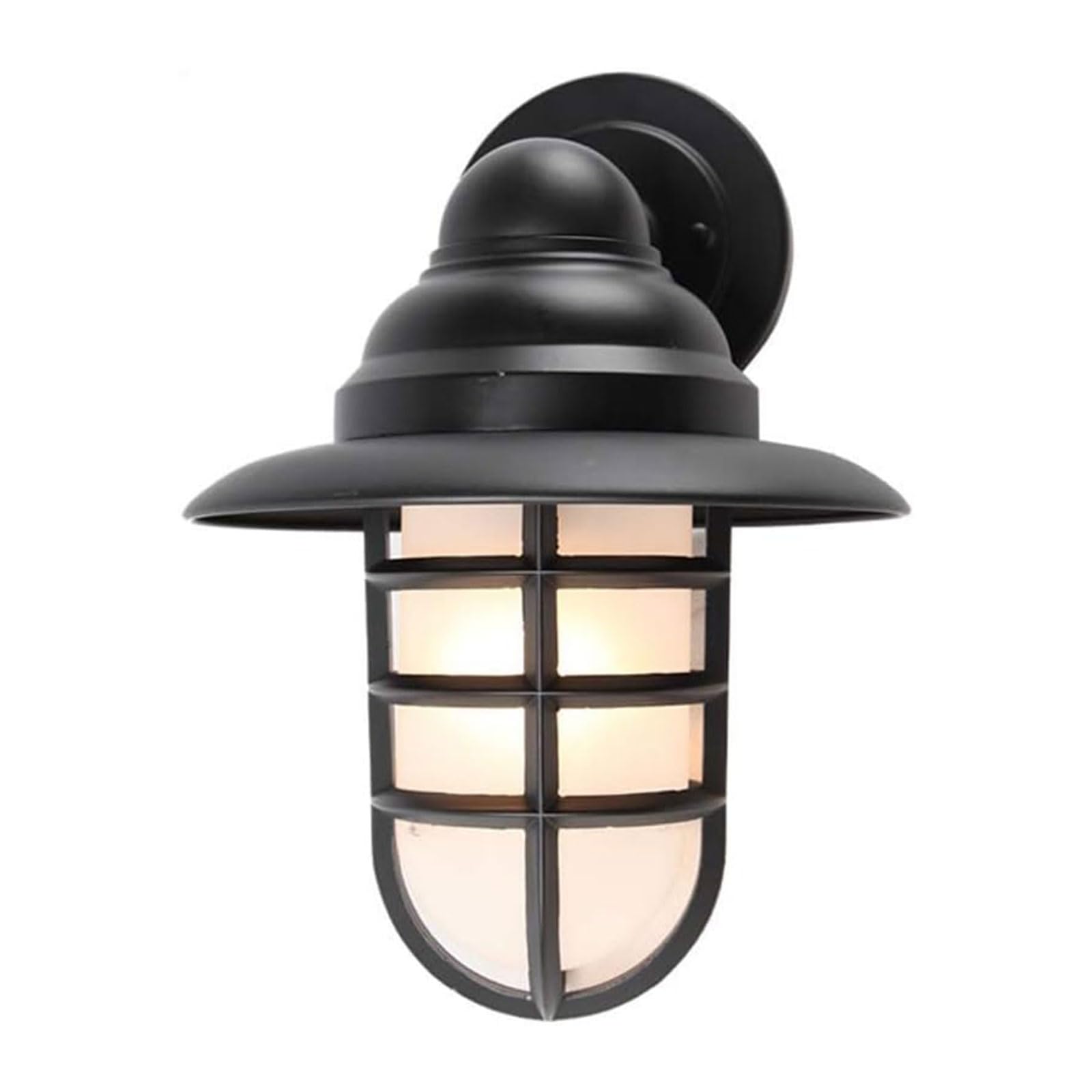 Applique extérieure étanche E27 noire pour sécuriser et éclairer un jardin sombre