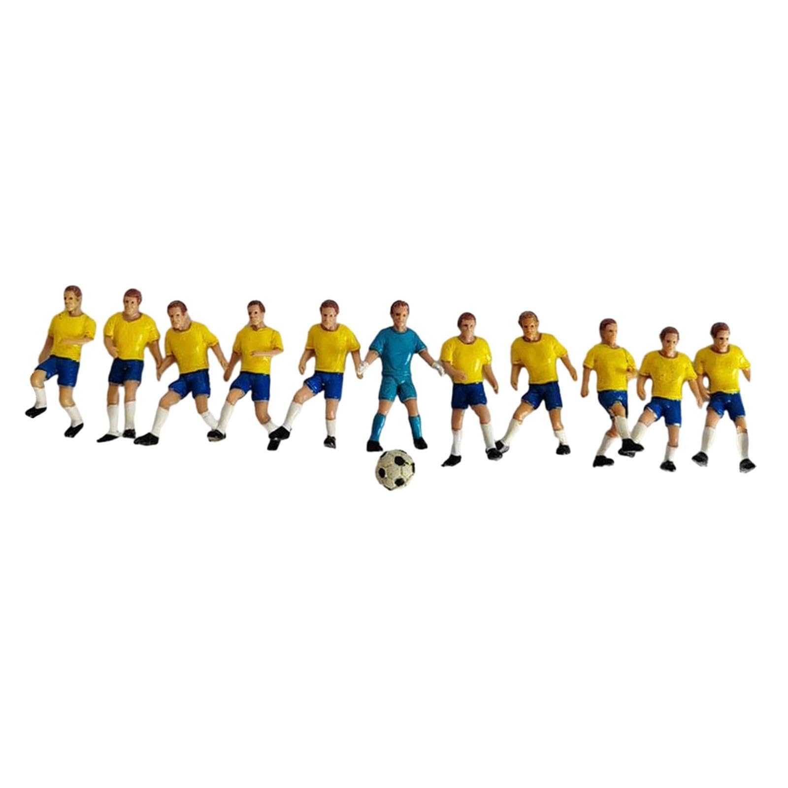 Amazon.co.jp: PEWETE 11ピース/個ミニチュアフットボール選手の