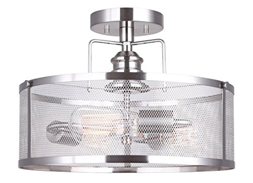 Popular CANARM LTD ISF626A03BN Beckett 3 Bulb Semi-Flush Mount, Brushed Nickel with Metal Mesh Shade, 3 Light Discount 90% CANARM LTD ISF626A03BN Beckett 3 Bulb Semi-Flush Mount, Brushed Nickel with Metal Mesh Shade, 3 Light