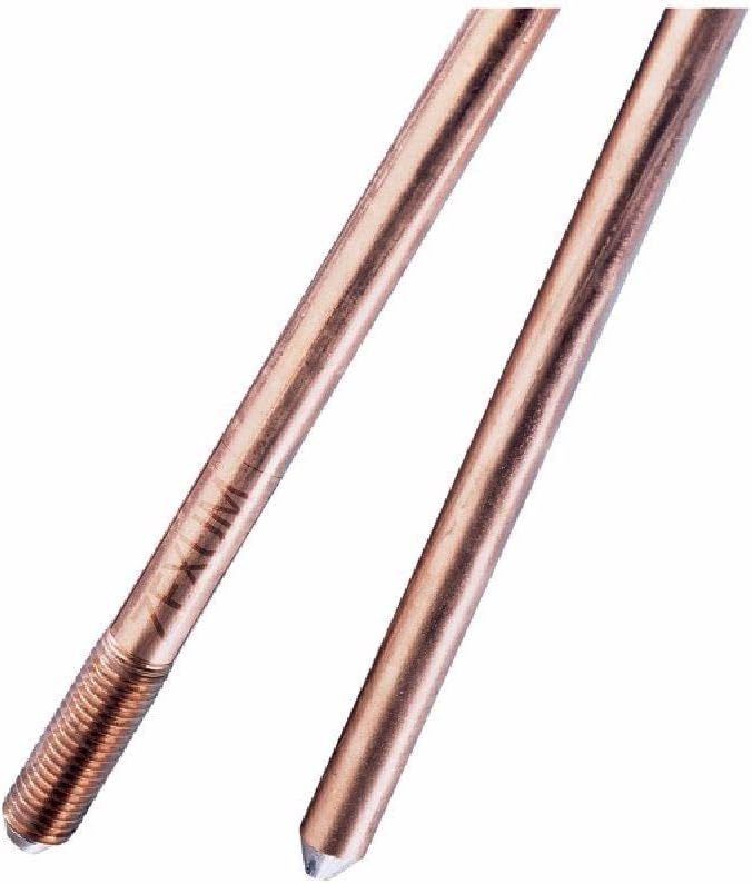 Zexum 6433 Bond Earth Rod, Copper, 0.375