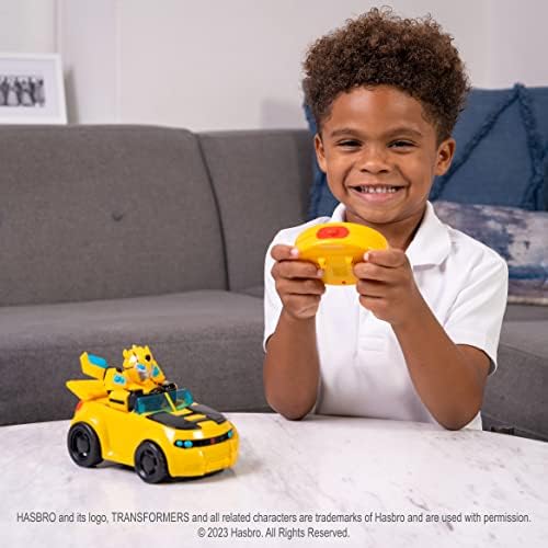 Jada Transformers Rescue Bots Academy Bumblebee RC Radio Control Car, Toys for Kids and Adults image 4