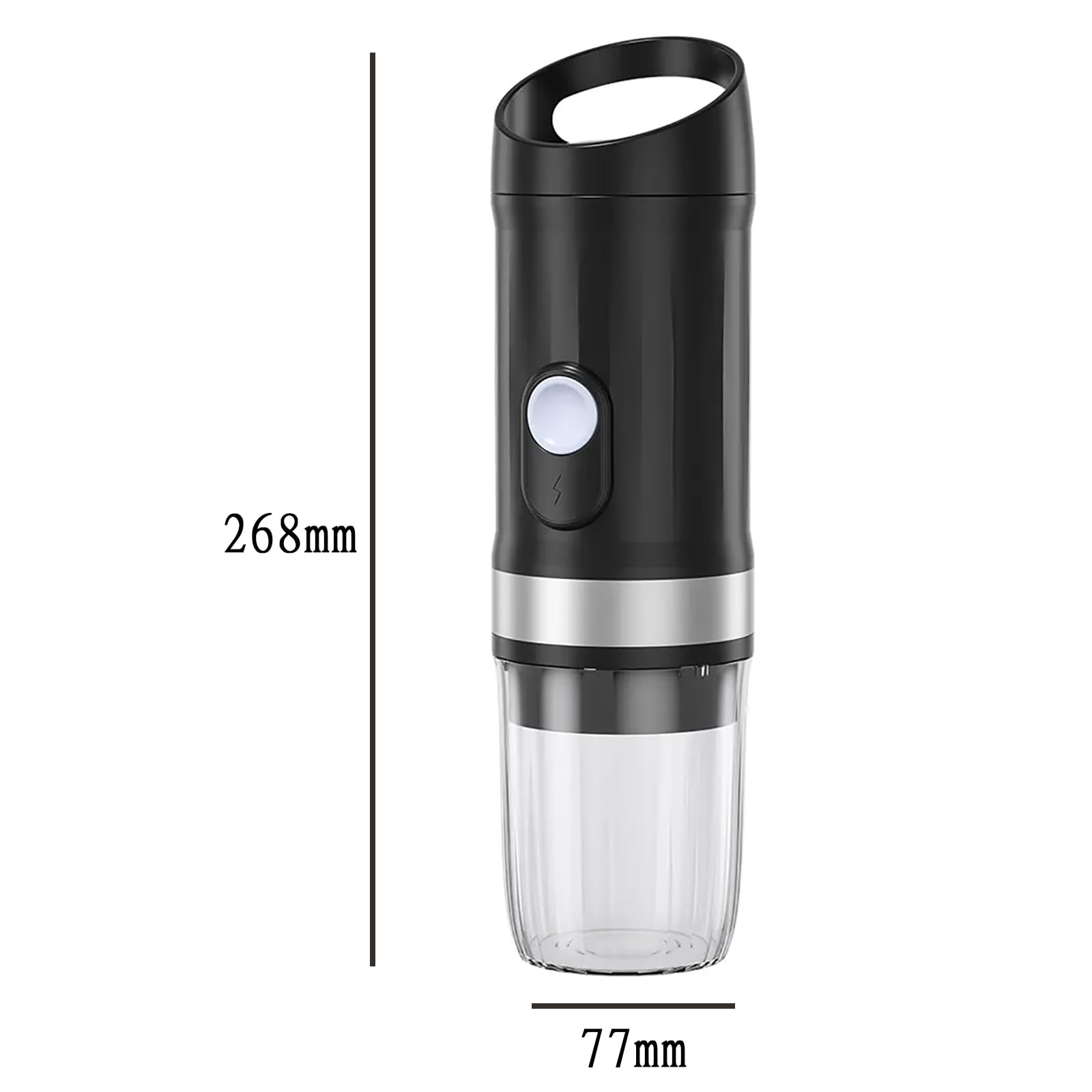 Máquina De Café Expreso Eléctrica Portátil, Mini Cafeteras De Viaje para Acampar con Cartucho De Café En Polvo, Funcionamiento En Modo Dual, Uso para Viajes Camping Oficina