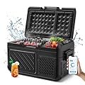 WOLFBOX 12V Portable Cooler, 19 Quart Car Fridge, RV Car Refrigerator with 12/24V DC 110-240V AC, Electric Cooler for Car, Camping, Travel and Home Use