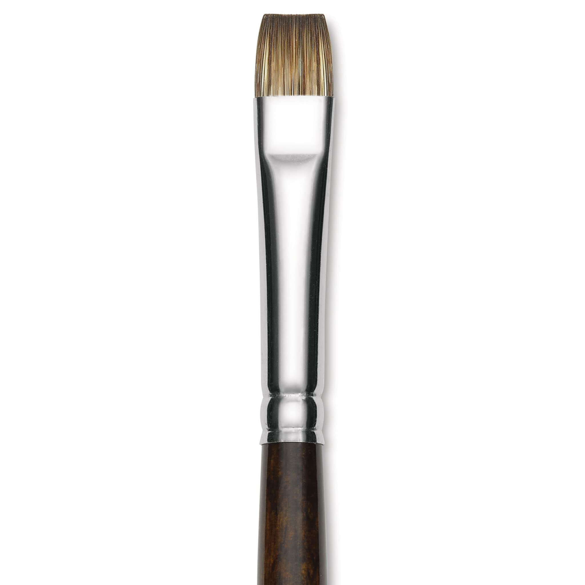 Silver Brush Limited 26238 Monza Short Bright Brush for Oil & Acrylics Paintings, Size 8, Long Handle
