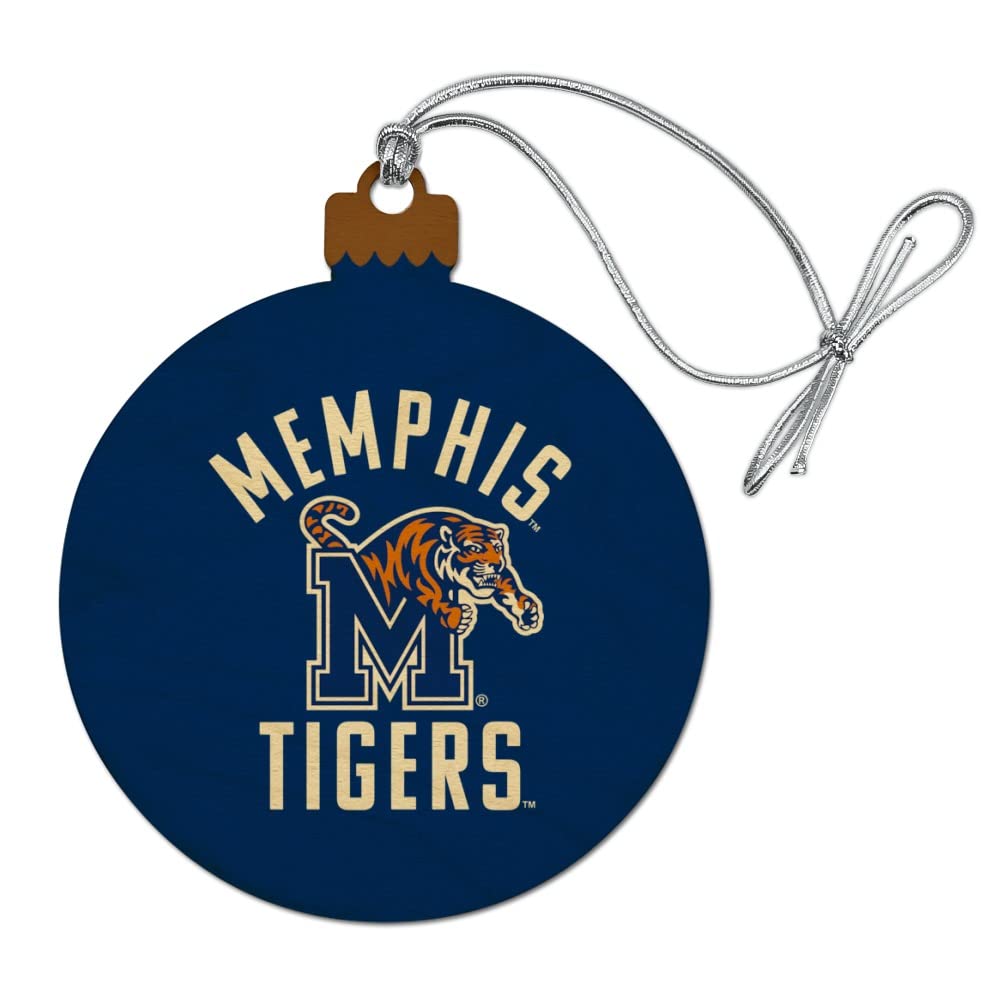 GRAPHICS & MORE Memphis Tigers Wood Christmas Tree Holiday Ornament