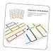 Gadpiparty 54sheets Magnetic Refrigerator Sticker Dry Erase Board Magnets Name Tags