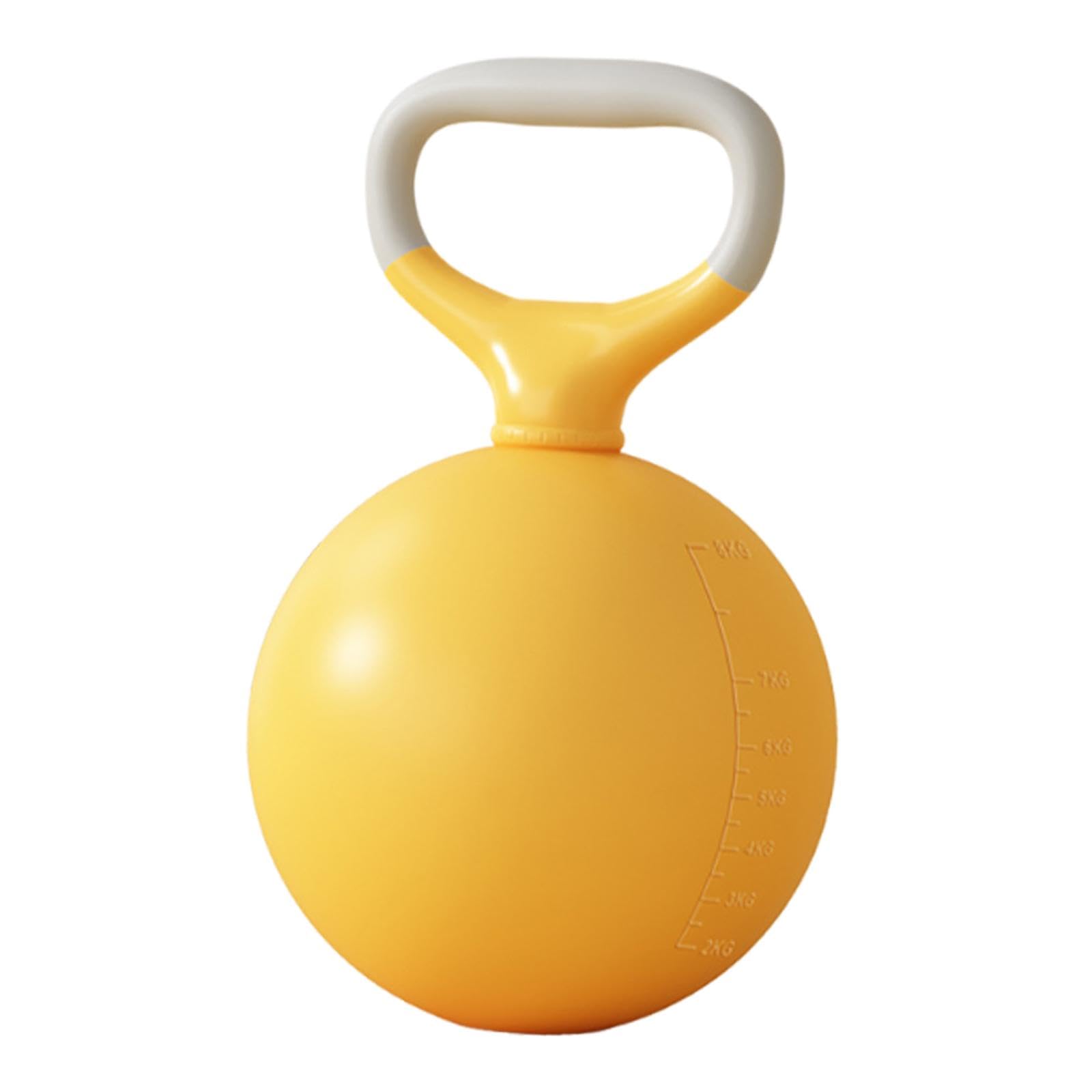 Soft Kettlebell Water Filled Toning Body Equipment Kettle Bell for Deadlifts Yellow-image-31
