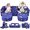 Kids Play Couch8Pcs Kids Modular Play Couch SofaKid Couch Play SetPlay Couch Sofa for Playroom Bedroom