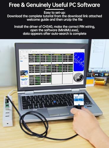 [Industrial-Grade Accelerometer+Inclinometer] HWT901B-RS232 MPU9250 9-axis Gyroscope+Angle(XY 0.05° Accuracy)+Digital Compass+Air Pressure+Altitude, Magnetometer Compensation | Kalman Filtering - Thumbnail 4