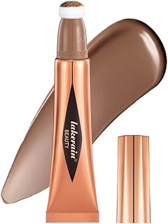 Liquid Blush Beauty Wand, Liquid Blush, Blush stick, Liquid Blush for Cheeks, Contour Beauty Wand, Natural Smooth Creamy Highlight Matte Liquid Blush Stick with Soft Cushion Applicator (Contour Stick#1)