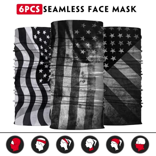 Image of Neck Gaiter for Men Women Headwear Bandana Head Wrap Face Scarf Mask Cover Warmer Balaclava-Seamless & Versatile