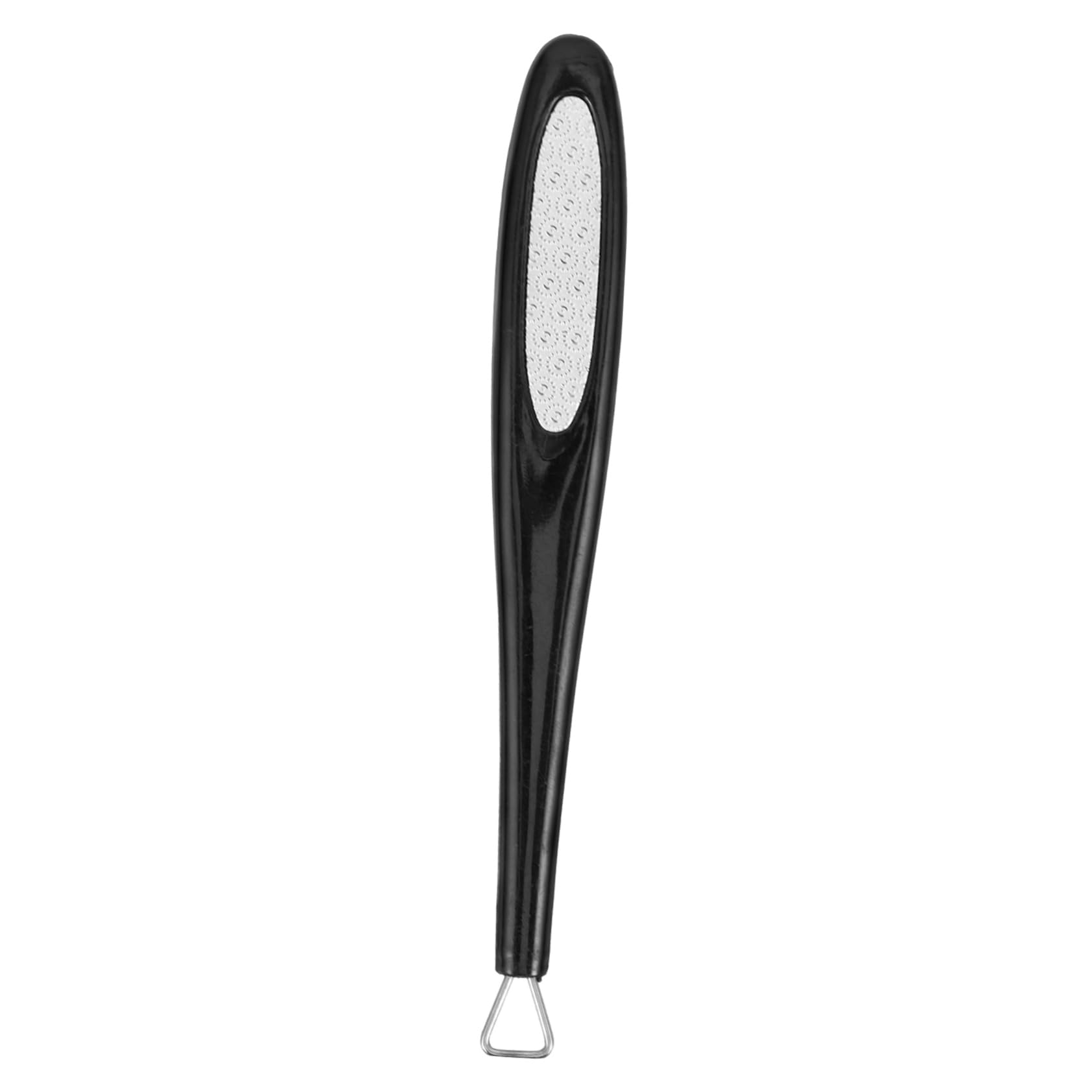 IWOWHERO Plastic Stainless Steel Nail Care Tool Stainless Steel Cuticle Pusher Nail Cuticle Pusher Manicure Tools Black